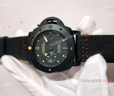 Panerai Luminor Submersible All Black Watch - 47mm - PAM508 Replica